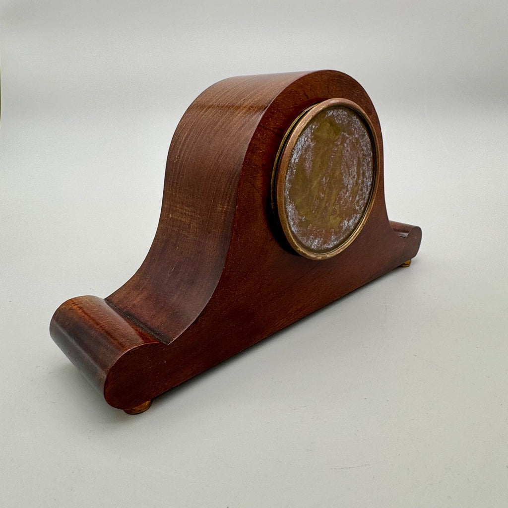 Vintage Mappin & Webb London Mantel Clock Mahogany Case Working Antique Clock - Mahn and Co Clock Repairs