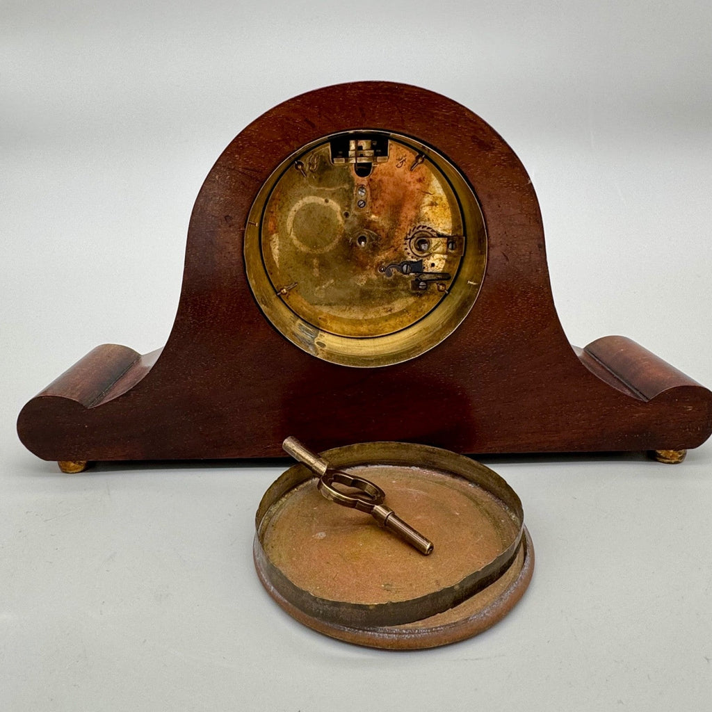 Vintage Mappin & Webb London Mantel Clock Mahogany Case Working Antique Clock - Mahn and Co Clock Repairs